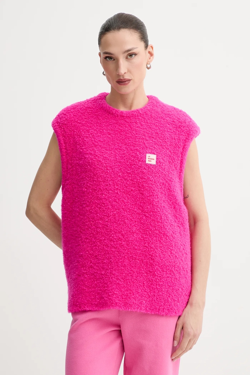 American Vintage vestă din amestec de lână