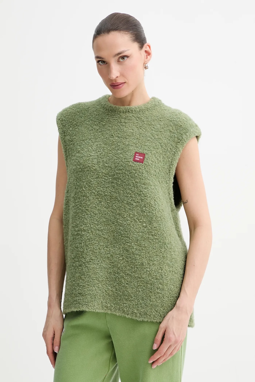 American Vintage vesta din amestec de lana