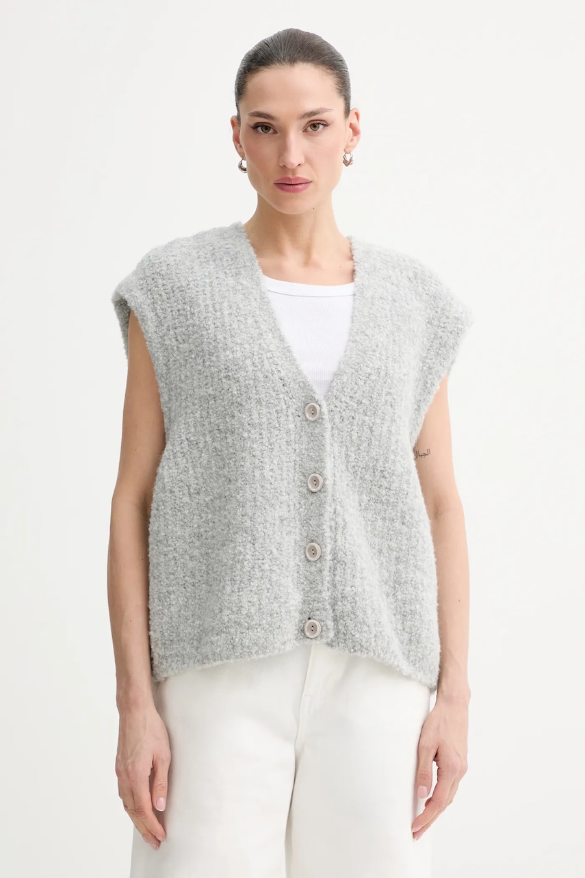 American Vintage vestă din amestec de lână