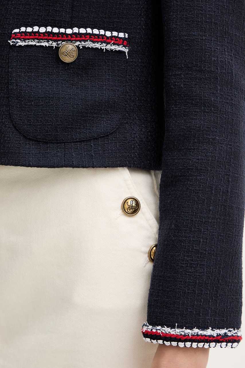 Bavlněné sako Luisa Spagnoli Valter (obrázek 5)