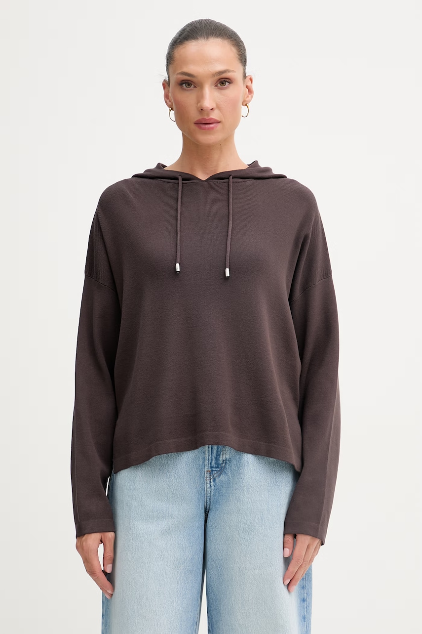 Γυναικεία φούτερ & hoodies united colors of benetton σε καφε
