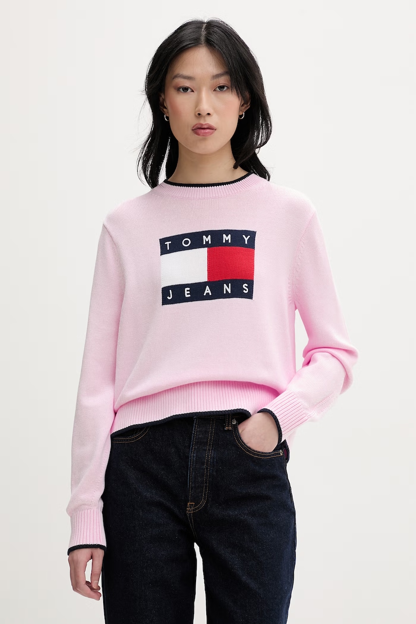Tommy Jeans pulover pentru femei, din bumbac