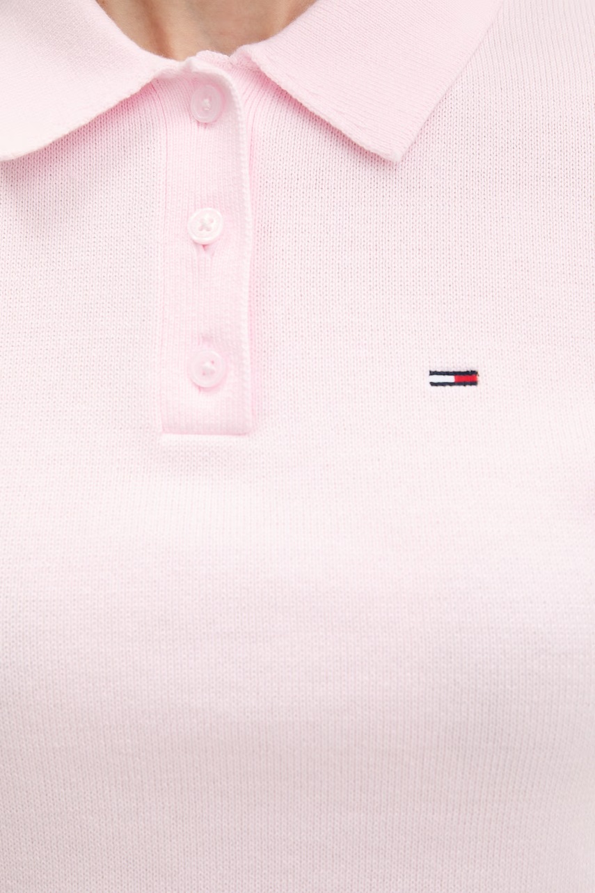 Tommy Jeans úpletové polo tričko dámske bavlnené