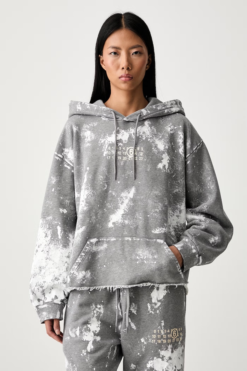 MM6 Maison Margiela bluza z kapturem damska bawełniana