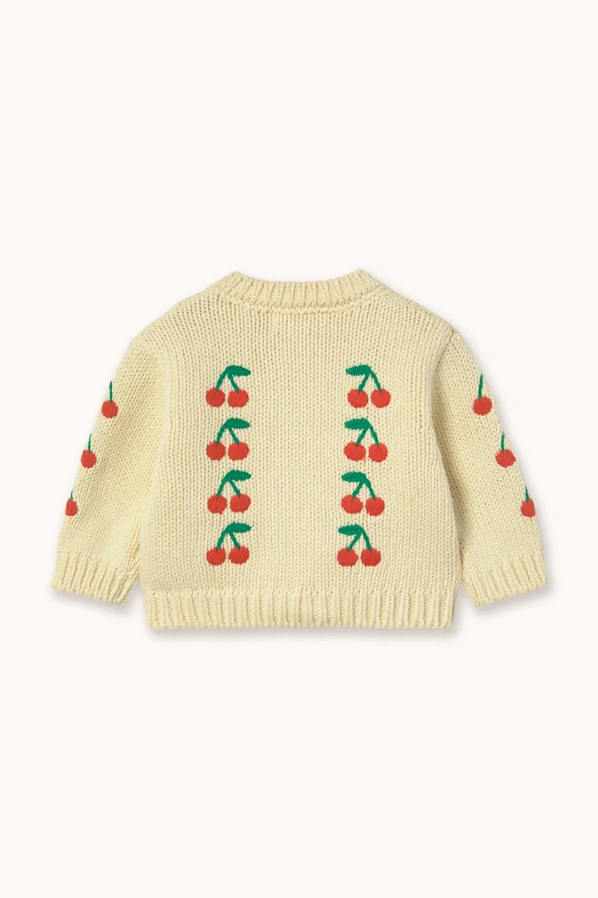 Detský bavlnený kardigan Tinycottons MINI CHERRIES KNITTED BABY CARDIGAN