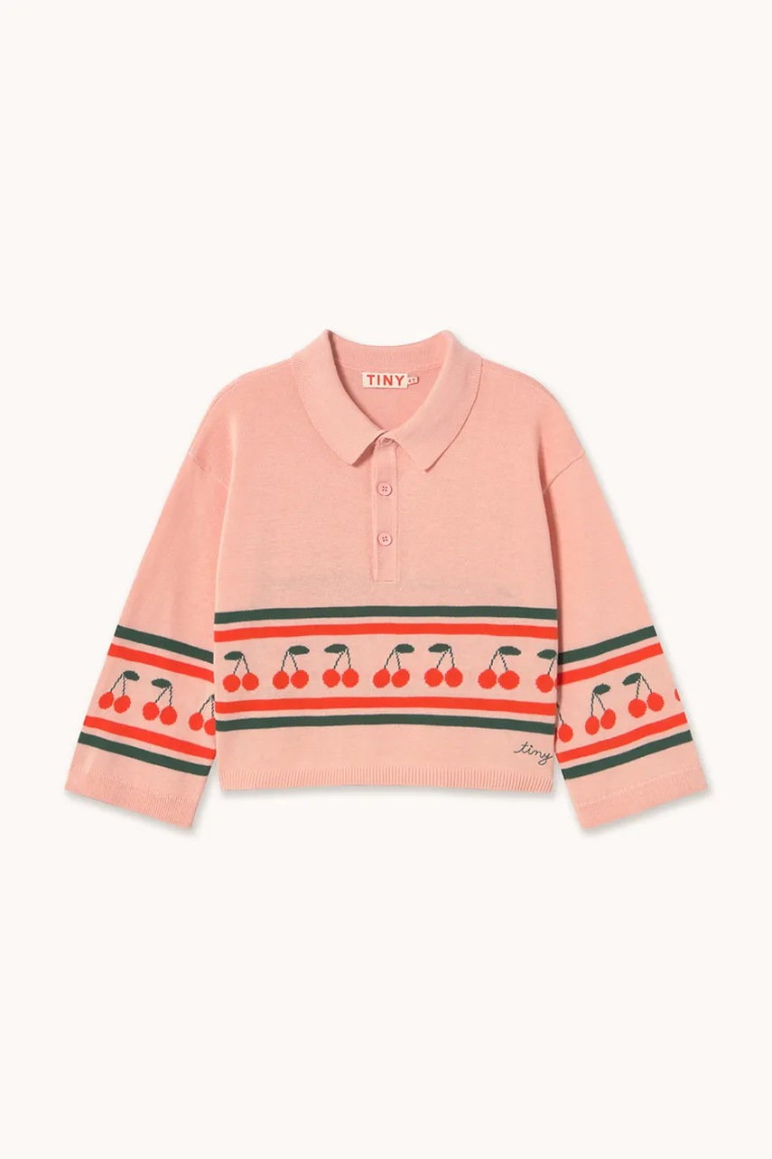 Дитячий бавовняний светр Tinycottons CHERRIES SWEATER