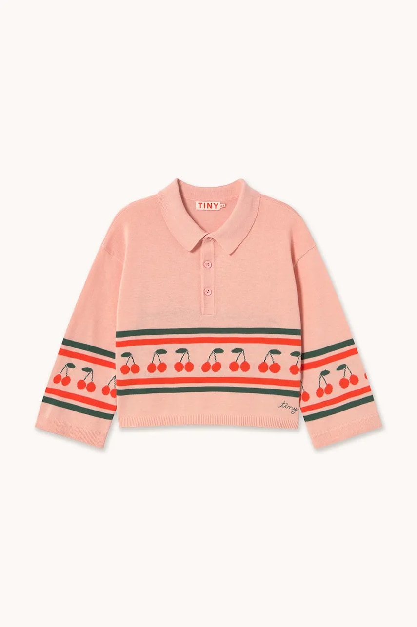 Детский хлопковый свитер Tinycottons CHERRIES SWEATER Детский хлопковый свитер Tinycottons CHERRIES SWEATER