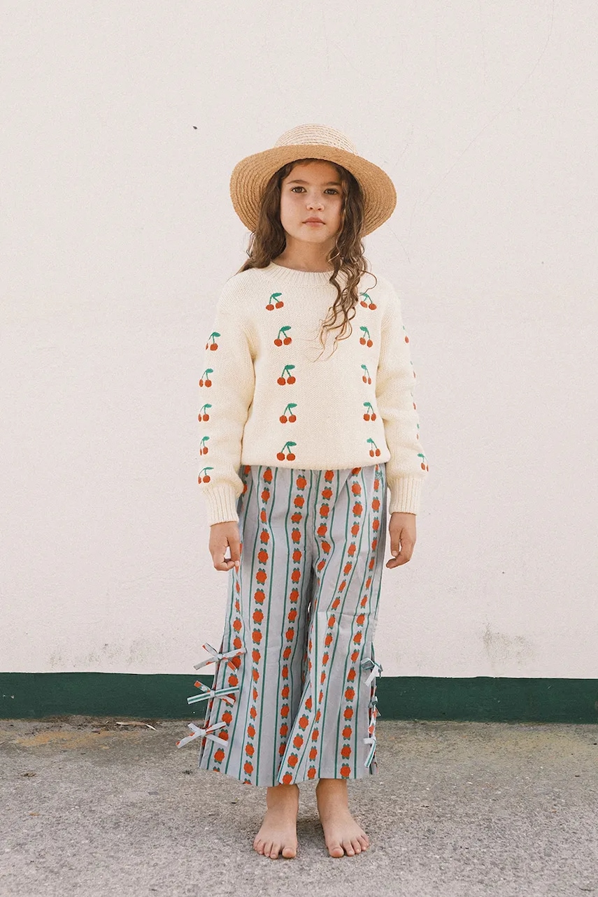 Tinycottons pulover de bumbac pentru copii MINI CHERRIES SWEATER