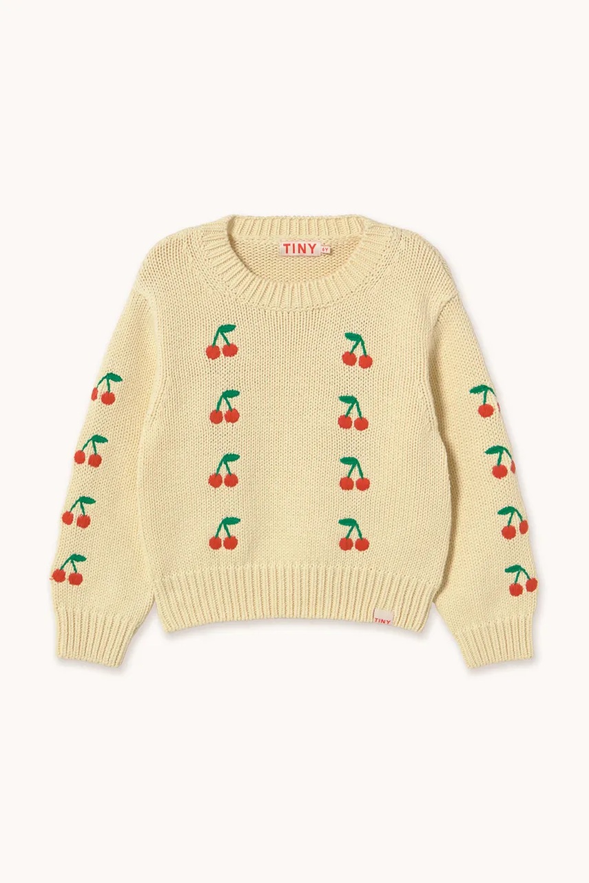 Дитячий бавовняний светр Tinycottons MINI CHERRIES SWEATER