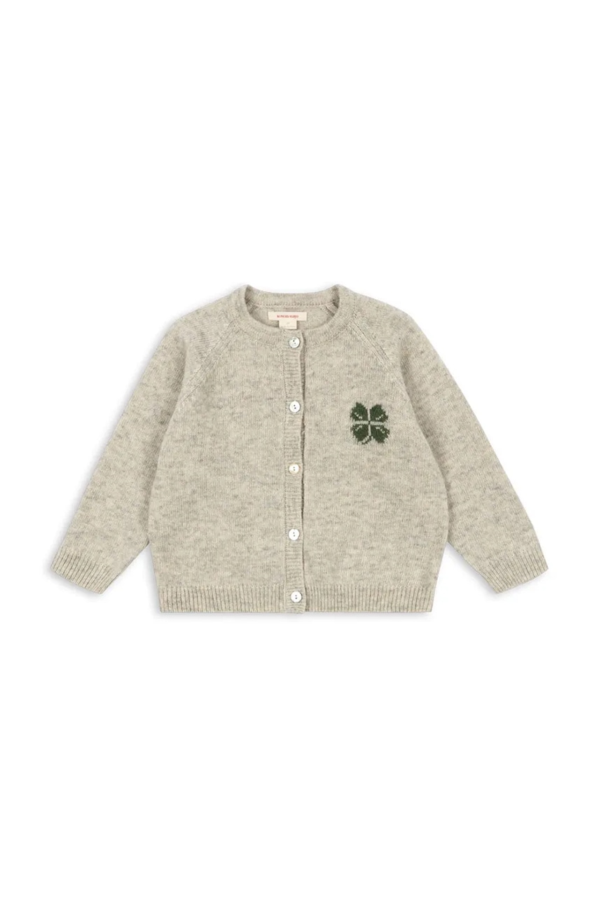 Detský kardigan s prímesou vlny Konges Sløjd BILLI KNIT CARDIGAN