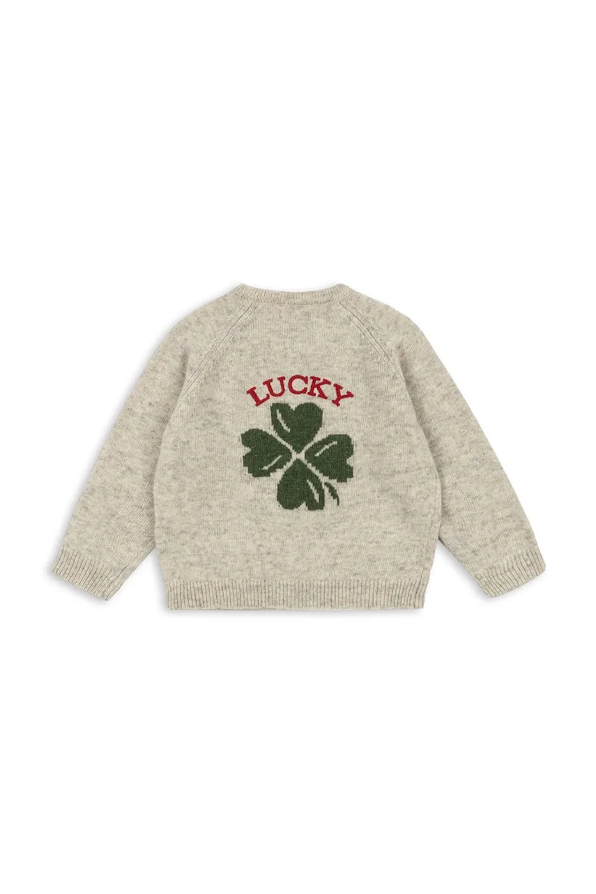 Detský kardigan s prímesou vlny Konges Sløjd BILLI KNIT CARDIGAN