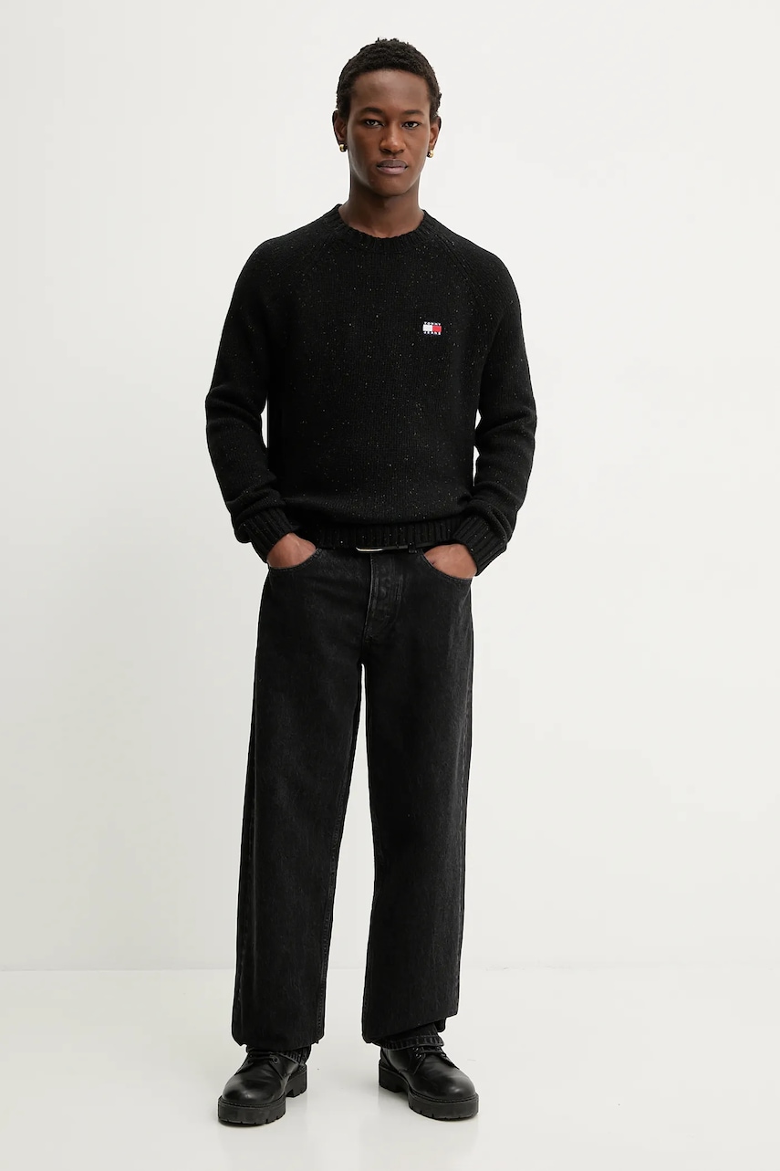 Sveter s prímesou vlny Tommy Jeans