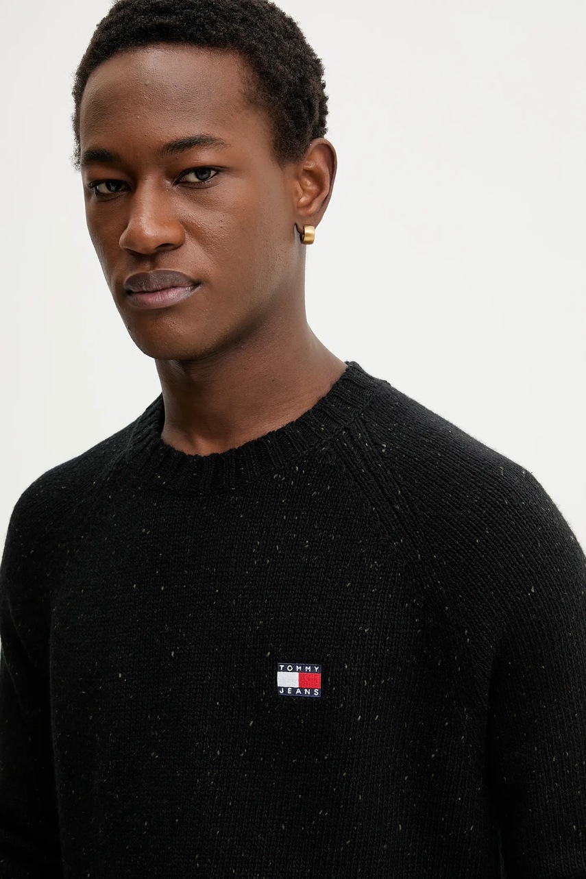 Svetr s příměsí vlny Tommy Jeans (obrázek 4)