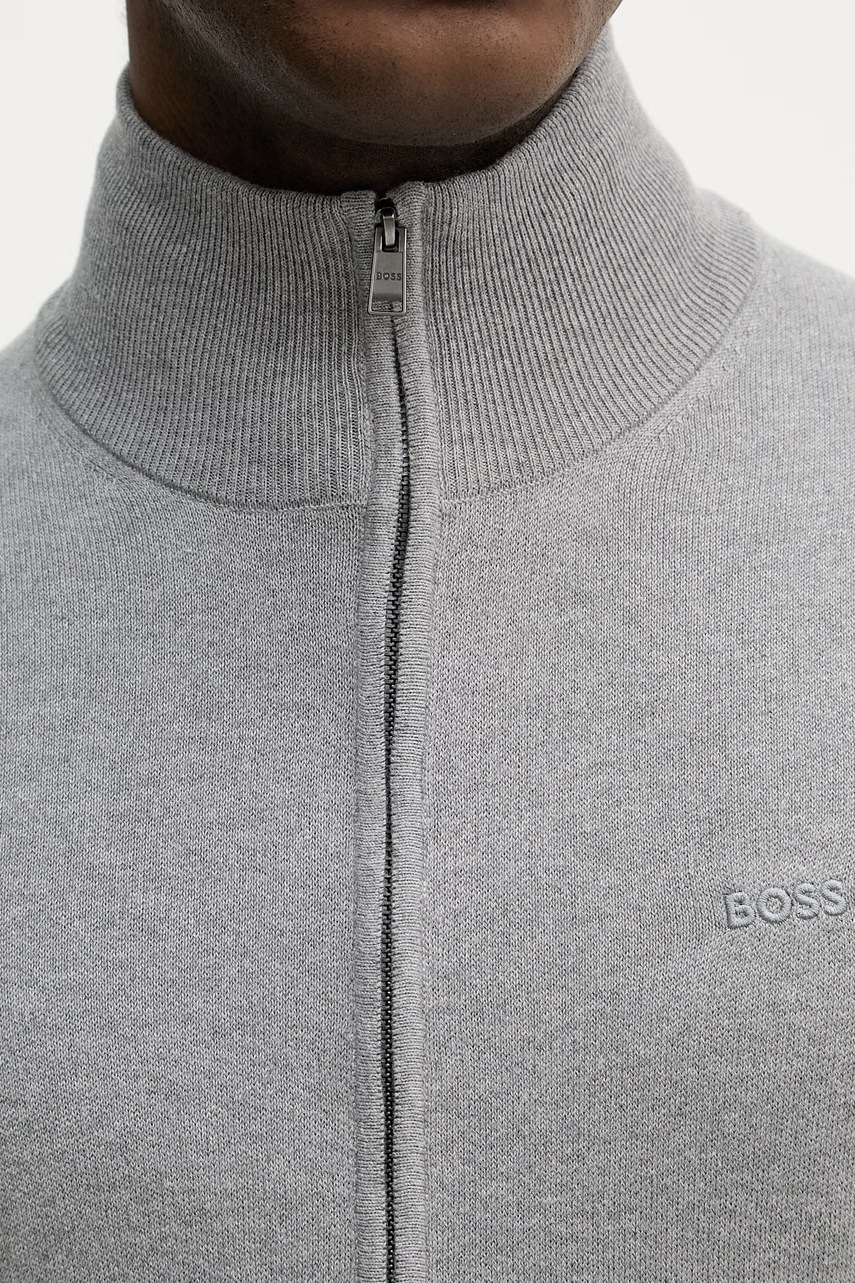 Bavlněný kardigan BOSS Upalano-L (obrázek 5)