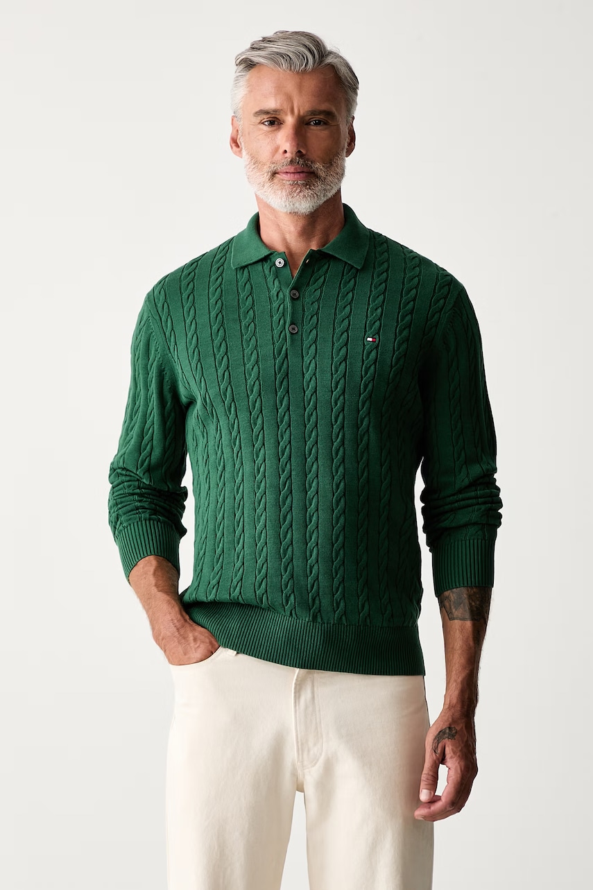 Tommy Hilfiger πουλόβερ ανδρικό βαμβακερό