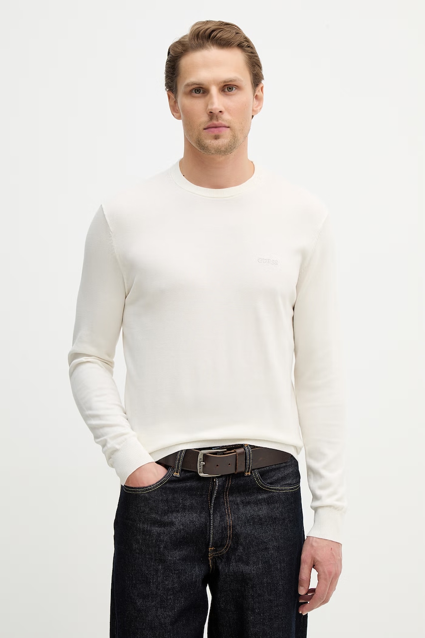 Βαμβακερό πουλόβερ Guess KALIL