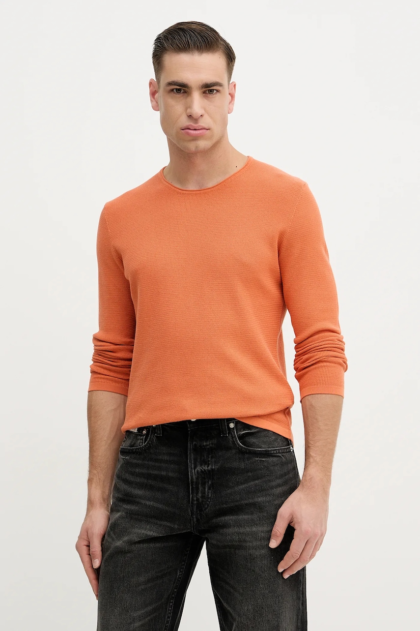 Ανδρικά πουλόβερ χωρίς φερμουάρ σε πορτοκαλι