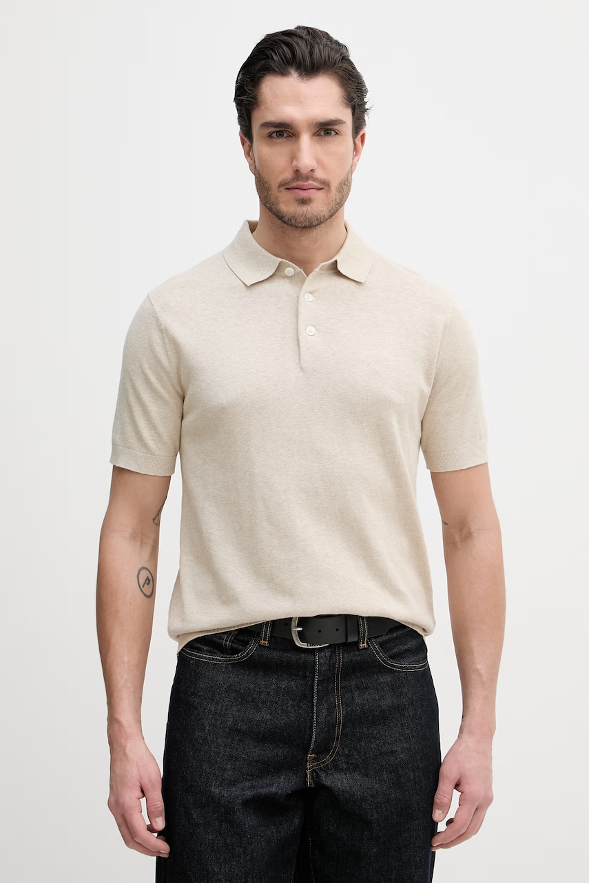 Ανδρικές μπλούζες polo barbour σε μπεζ