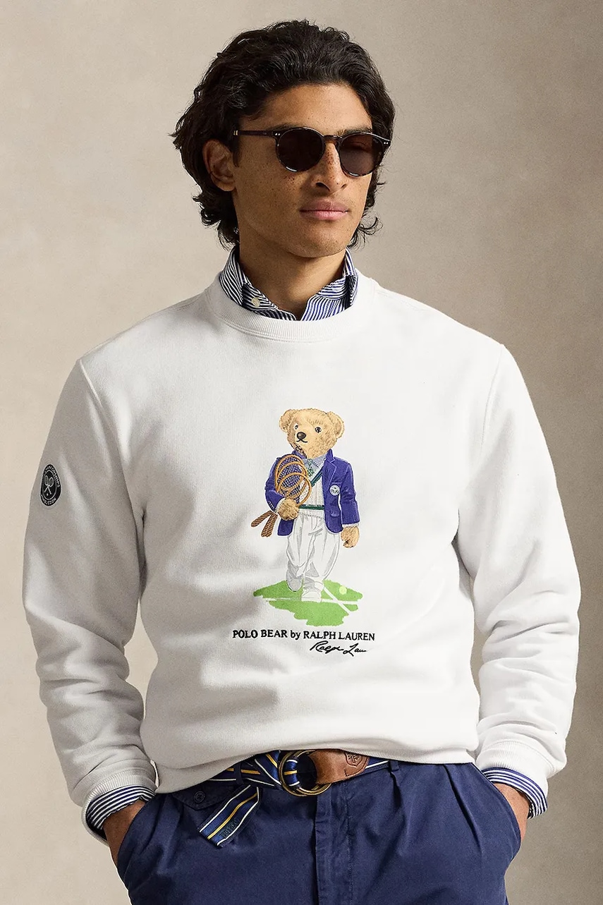 Polo Ralph Lauren pulover pentru bărbați din bumbac Wimbledon