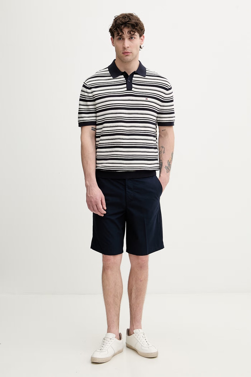 Tommy Hilfiger úpletové polo tričko pánske bavlnené