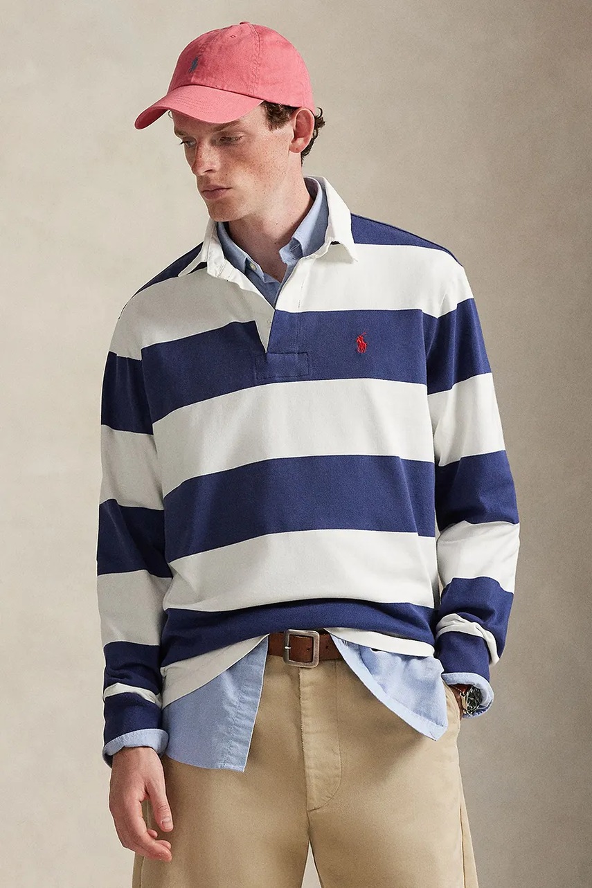 Polo Ralph Lauren hanorac de bumbac HEAVY RUGBY JERSEY-KNT-PULLOVER