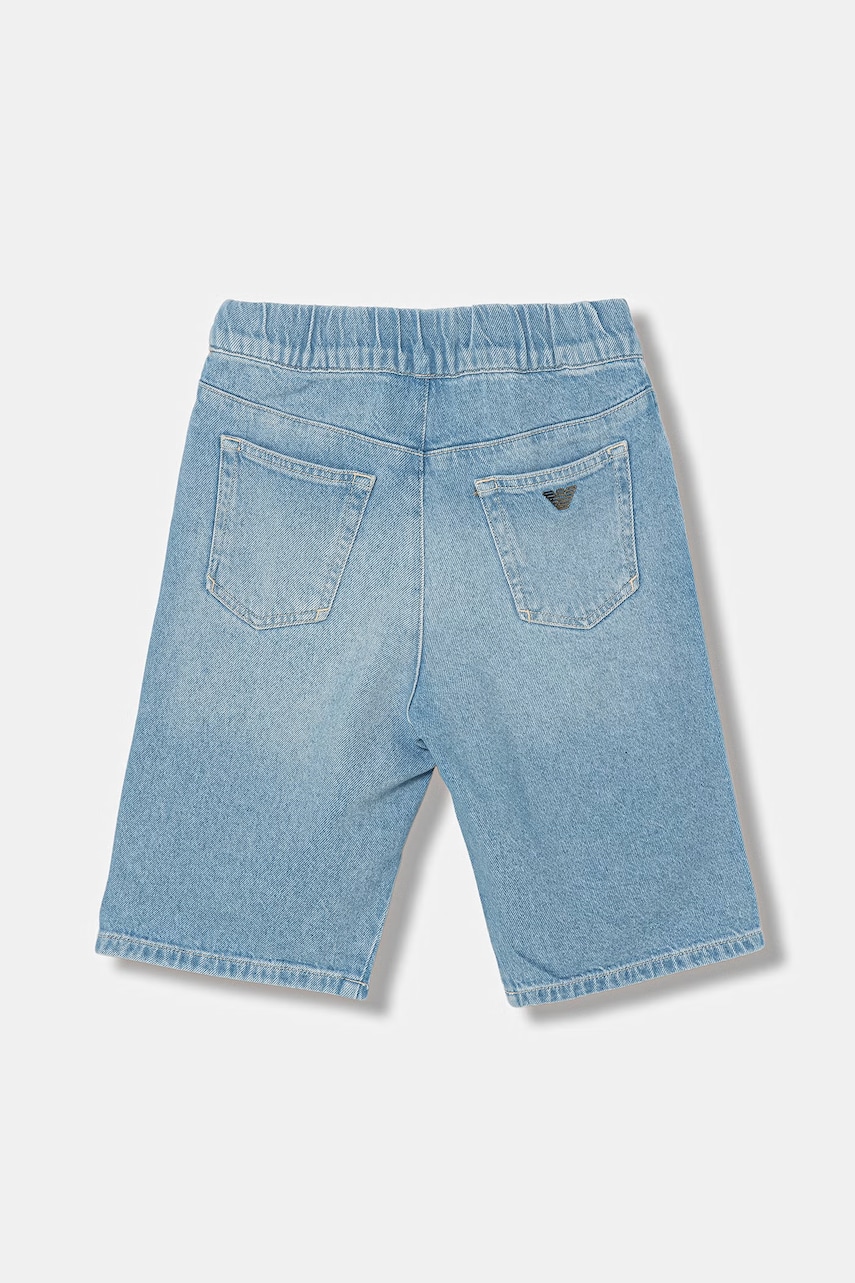Detské rifľové krátke nohavice Emporio Armani