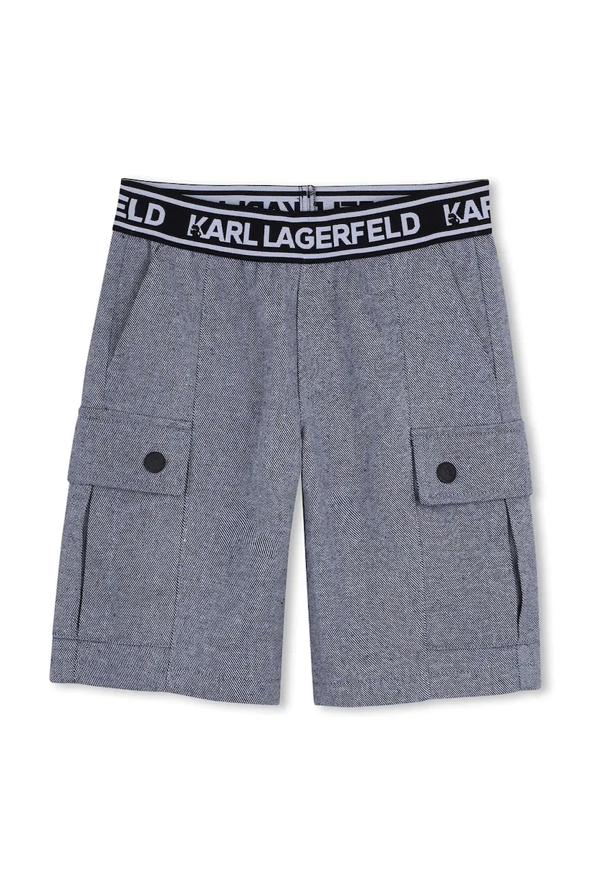 Detské bavlnené šortky Karl Lagerfeld