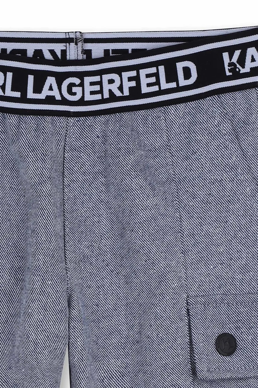 Detské bavlnené šortky Karl Lagerfeld