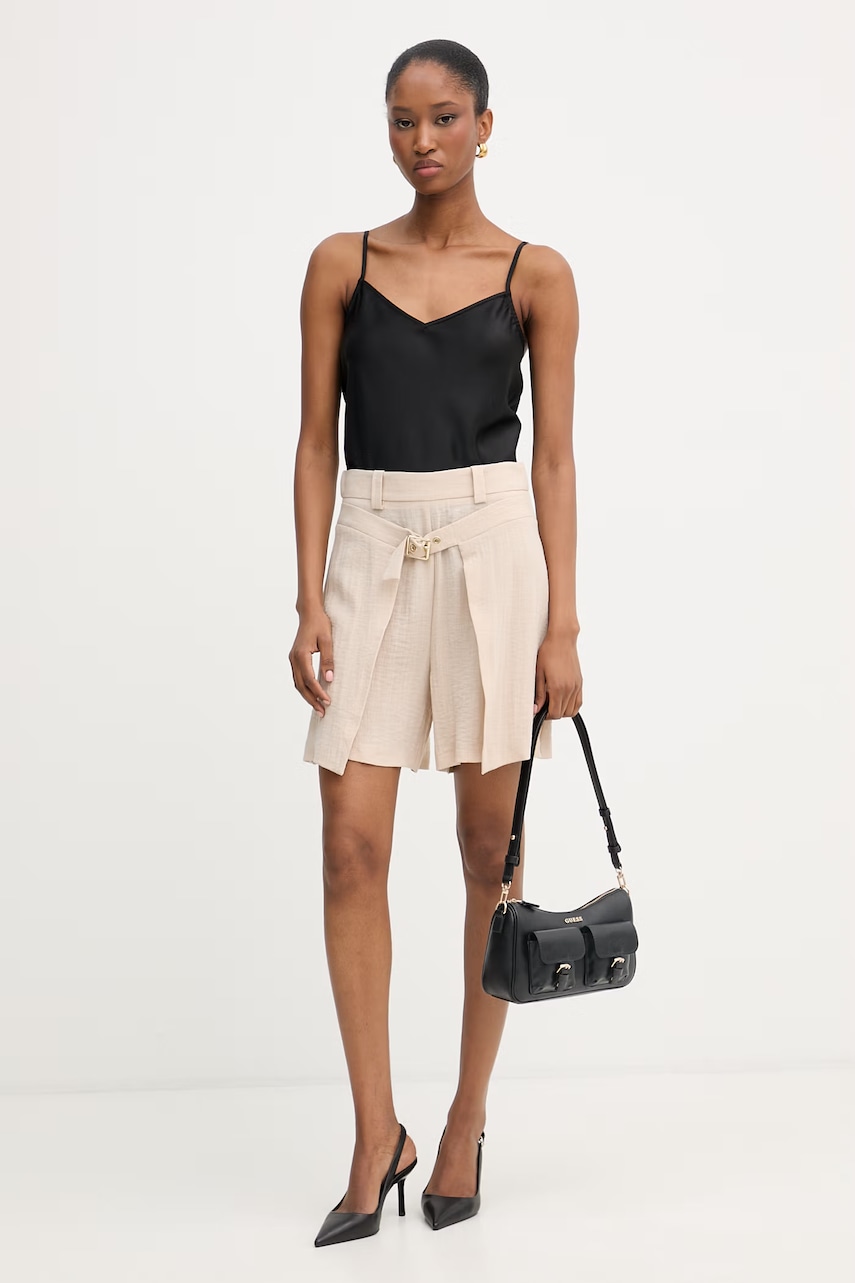 Simona Corsellini elegantní šortky dámské z viskózy