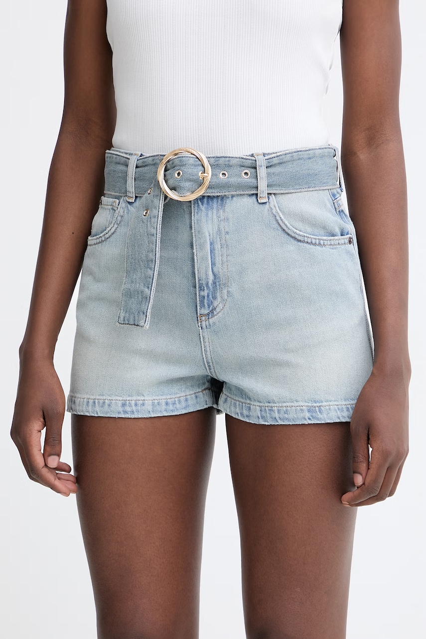 Twinset pantaloni scurți pentru femei, din denim