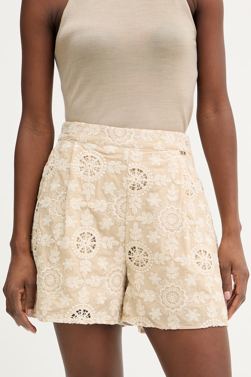 Fracomina Σορτς κομψά γυναικεία βαμβακερά