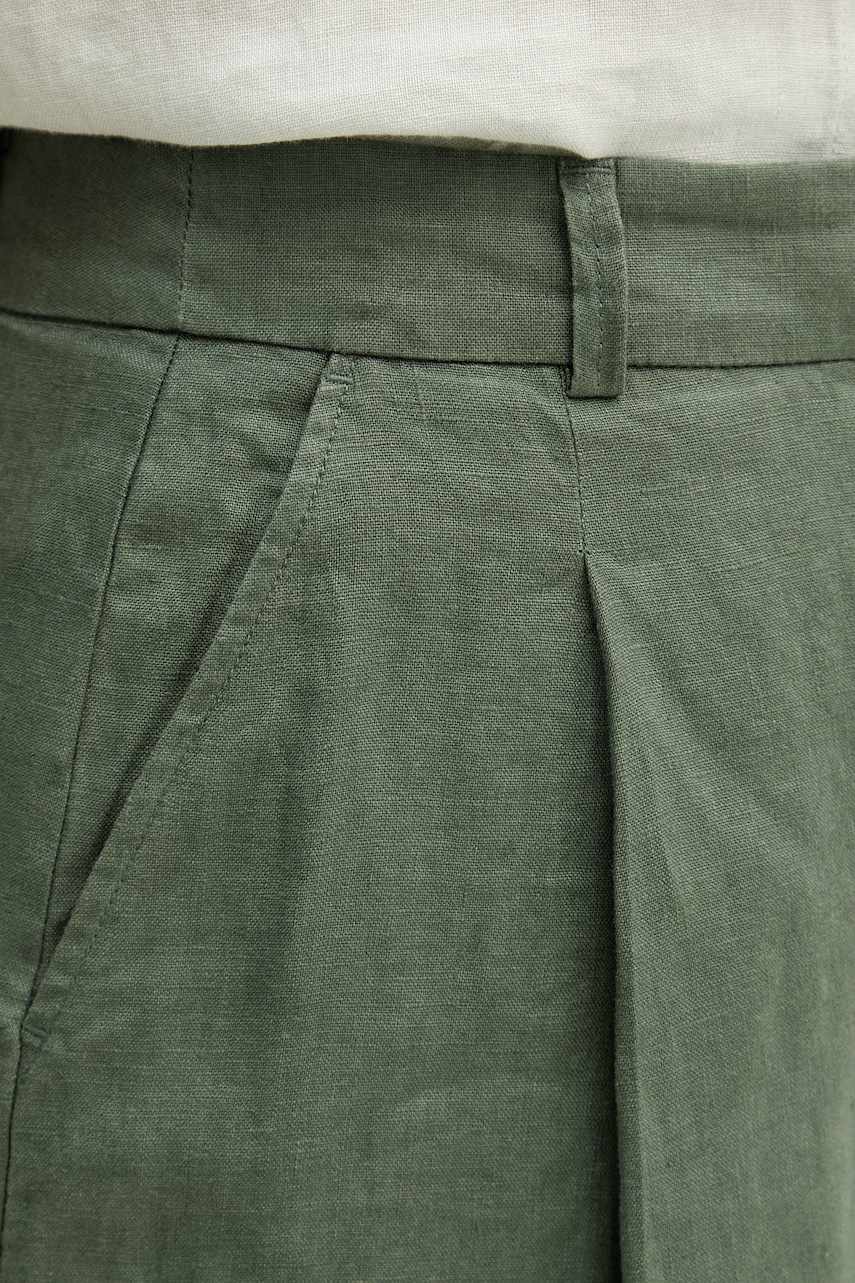 United Colors of Benetton šortky dámske ľanové