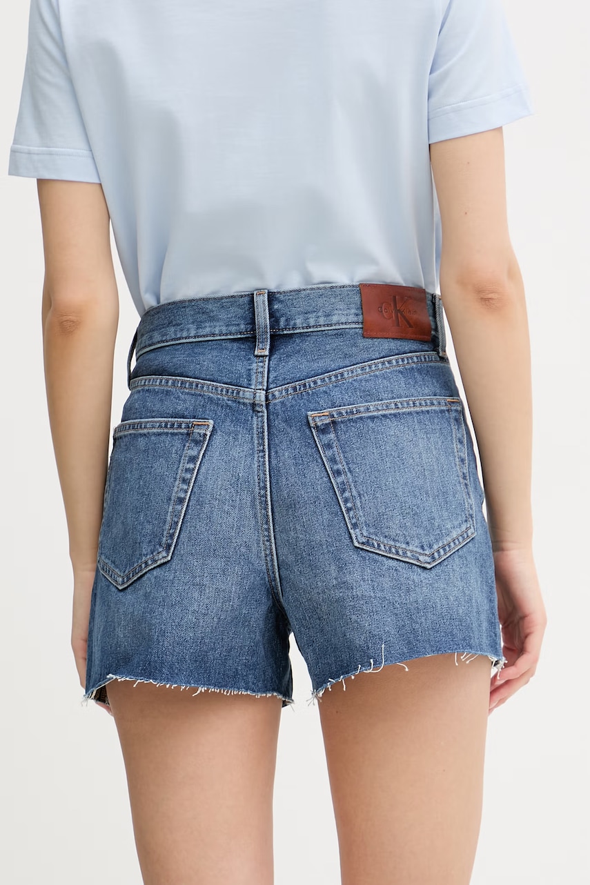 Calvin Klein Jeans šortky dámske rifľové