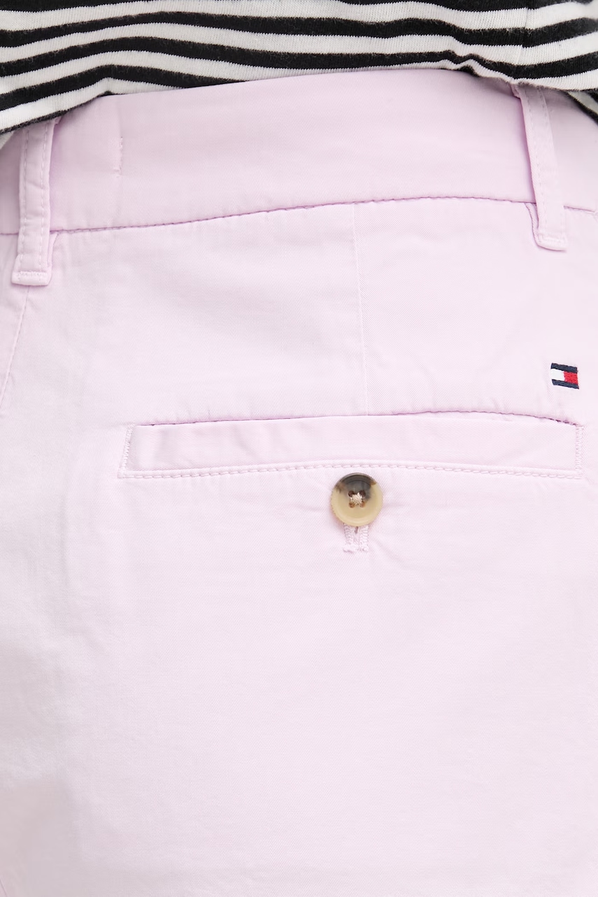 Tommy Hilfiger šortky chino dámske s bavlnou