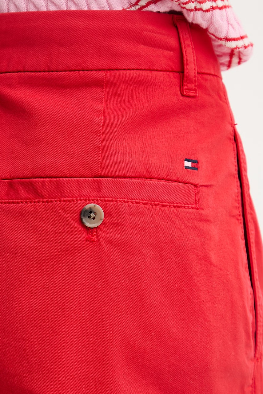 Tommy Hilfiger šortky chino dámske s bavlnou