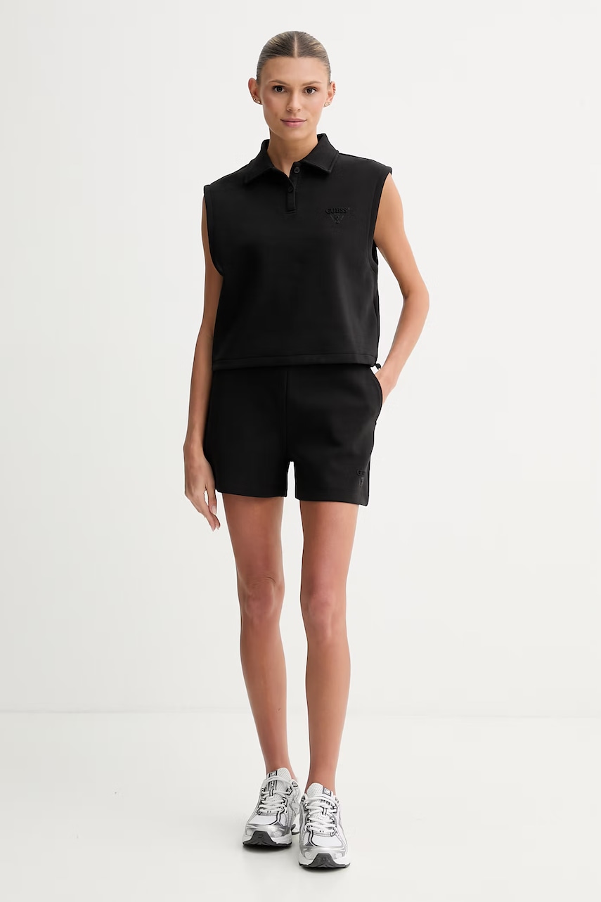Guess teplákové šortky dámske bavlnené HABI