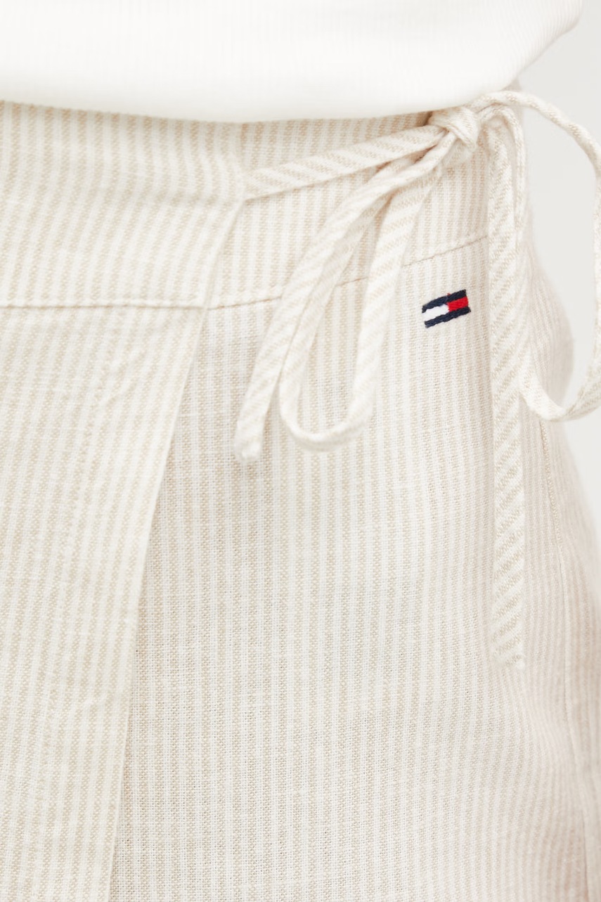 Tommy Jeans culottes dámske s ľanom