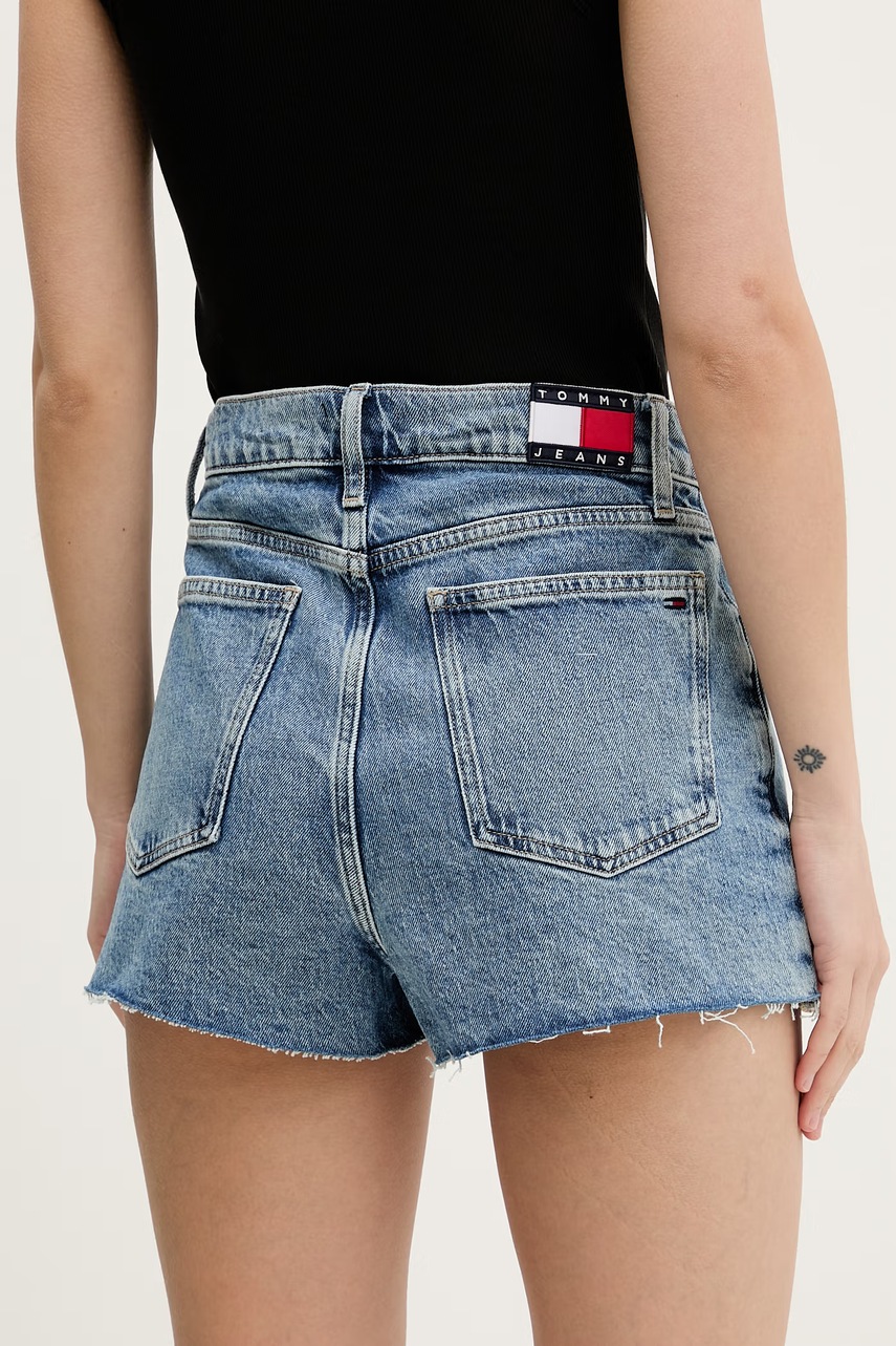 Tommy Jeans šortky dámske rifľové