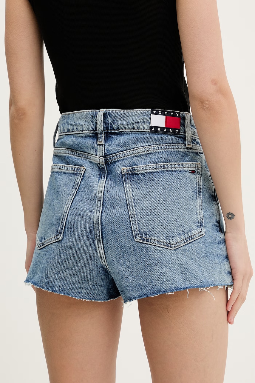 Tommy Jeans šortky dámske rifľové