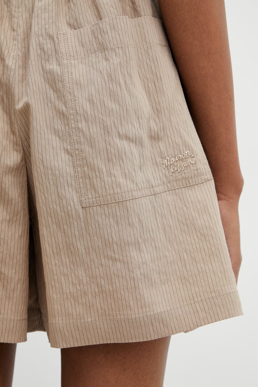 Maison Kitsuné szorty damskie z modalem (zdjęcie 4)