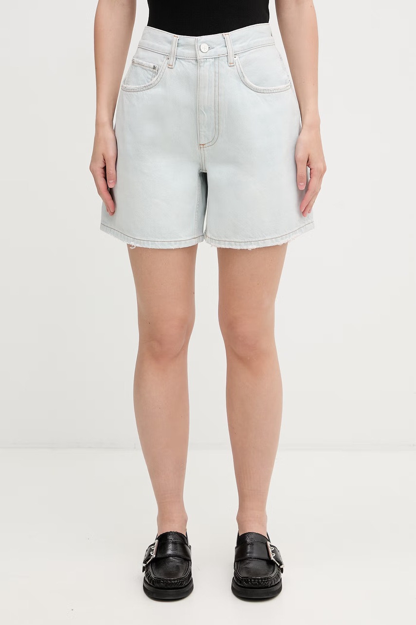Anine Bing DELANEY SHORT - LUCID BLUE szorty jeansowe damskie