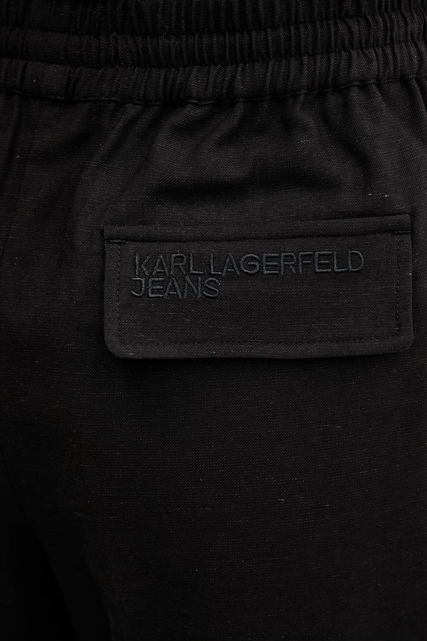 Šortky s prímesou ľanu Karl Lagerfeld Jeans
