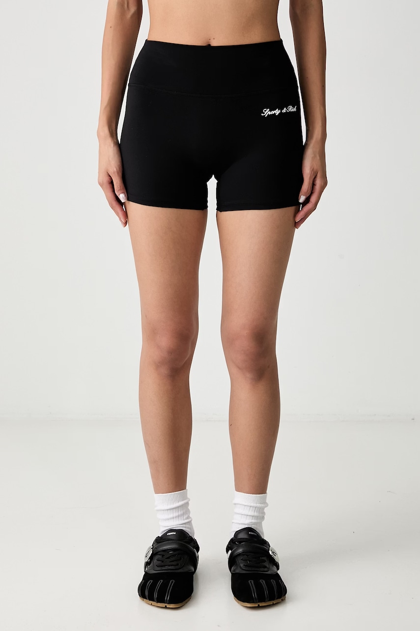 Sporty & Rich Signature Logo biker shorts pentru femei