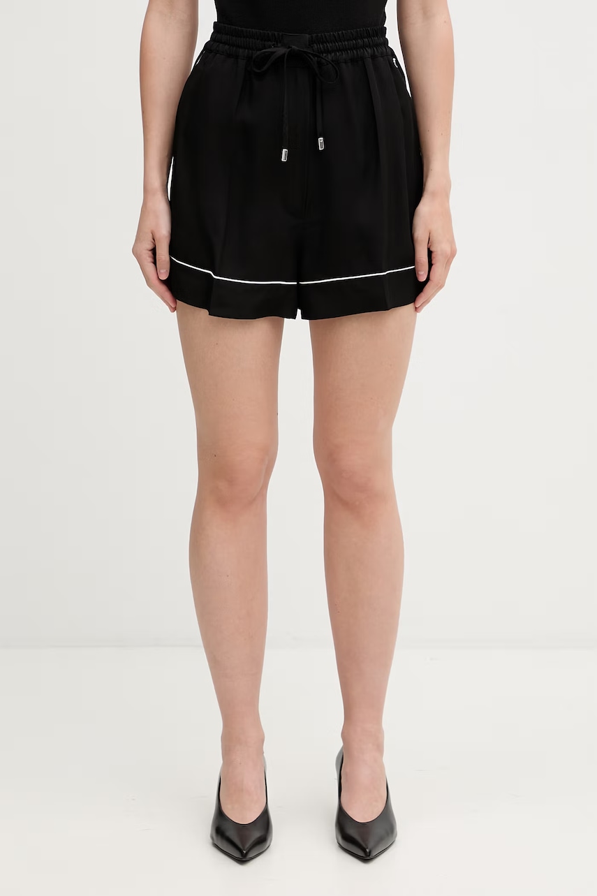 Sportmax Spxcrespo szorty z wiskozy damskie