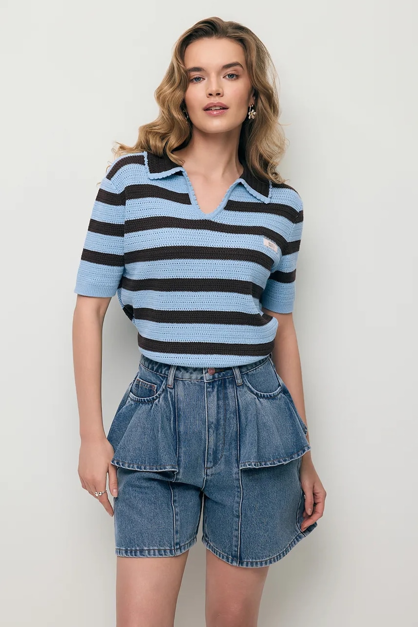 BIZUU pantaloni scurți pentru femei din denim
