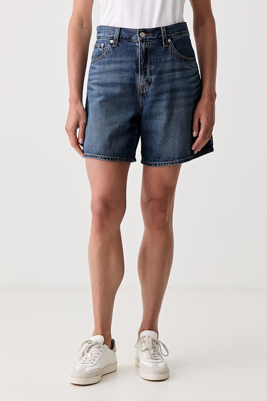 Levi's šortky dámske rifľové HIGH BAGGY SHORT ACHIEVE EVERYTHING