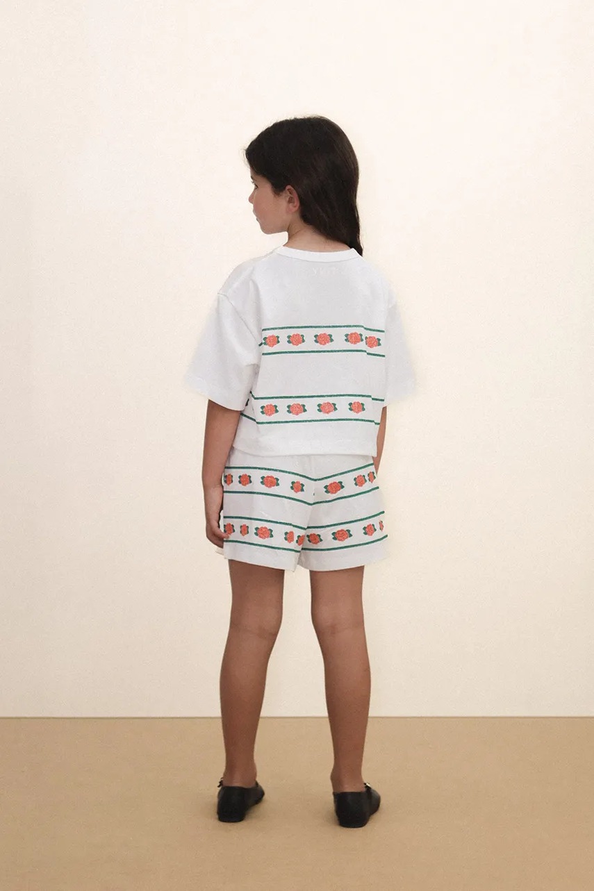 Detské bavlnené šortky Tinycottons ROSES SHORTS