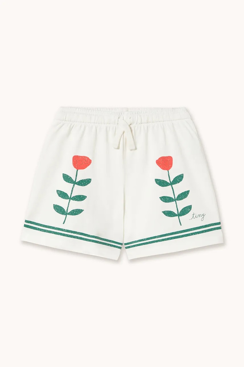 E-shop Dětské bavlněné šortky Tinycottons RED ROSES GRAPHIC SHORTS