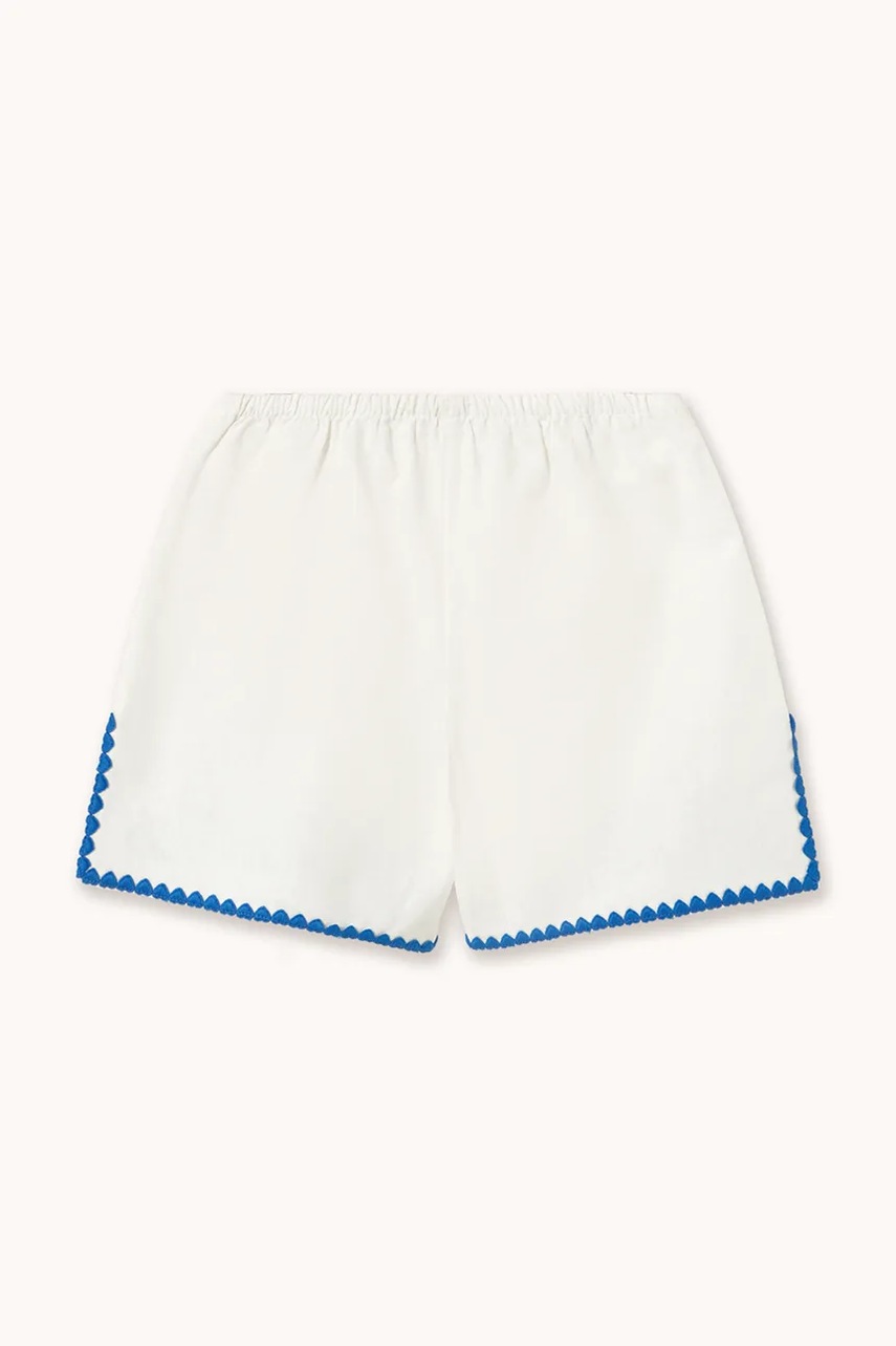 Detské šortky s prímesou ľanu Tinycottons SWANS LINEN SHORTS