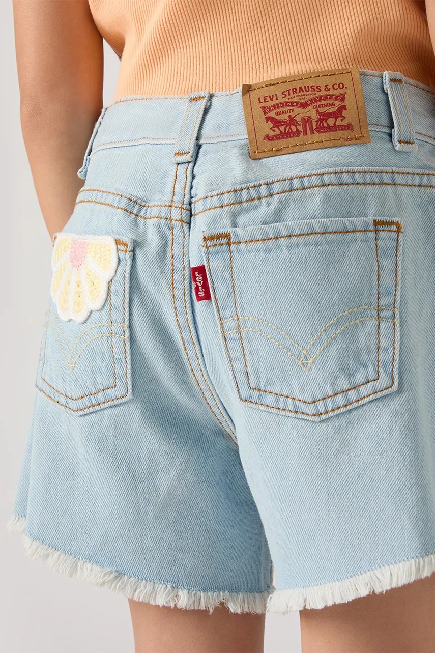 Levi's šortky detské rifľové CROCHET APPLIQUE A LINE SH